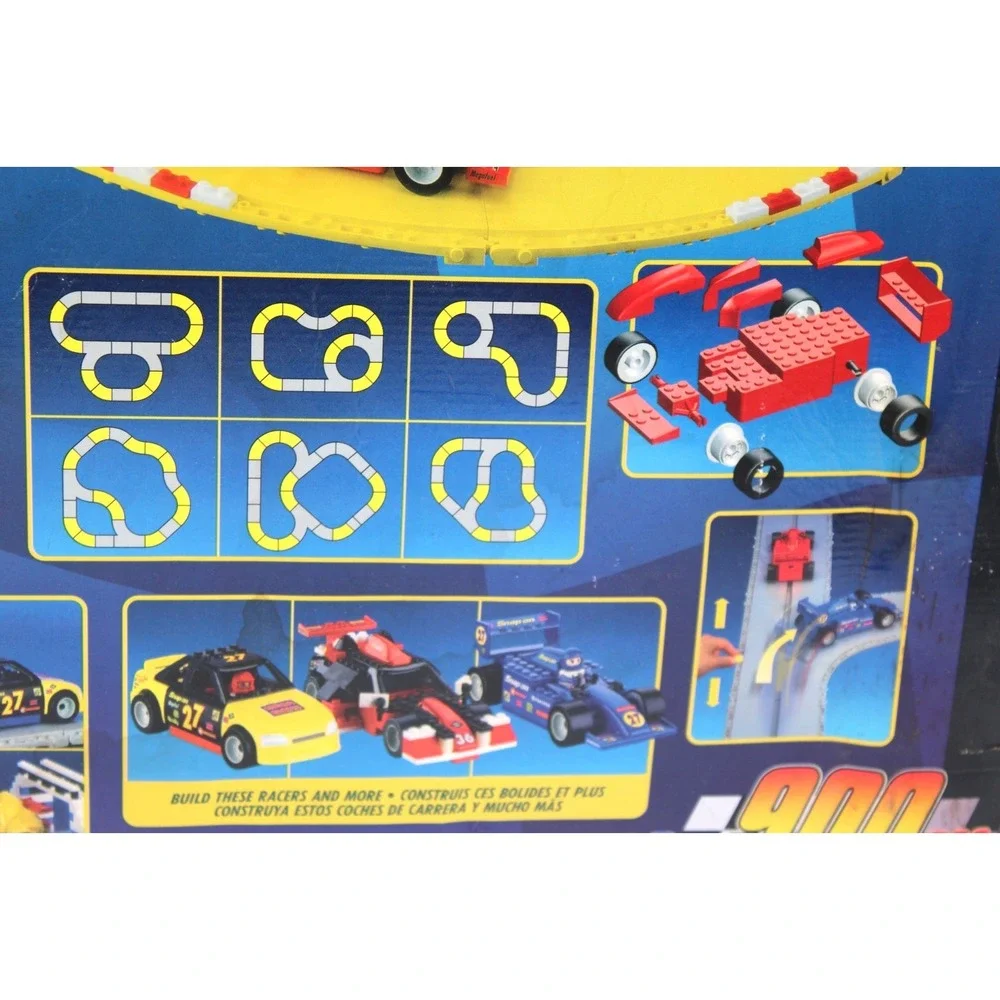 1996 MEGA BLOKS Motor Sport: Build & Race Speedway (9801) **SEALED** Damaged Box